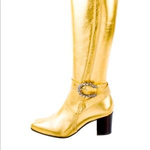 Gucci Gold Boots